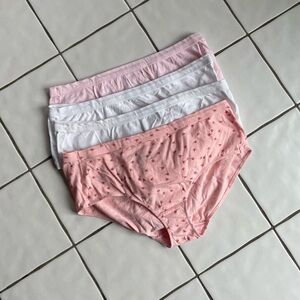 NWOT Lot of 4 Hanes women’s underwear briefs 100% cotton